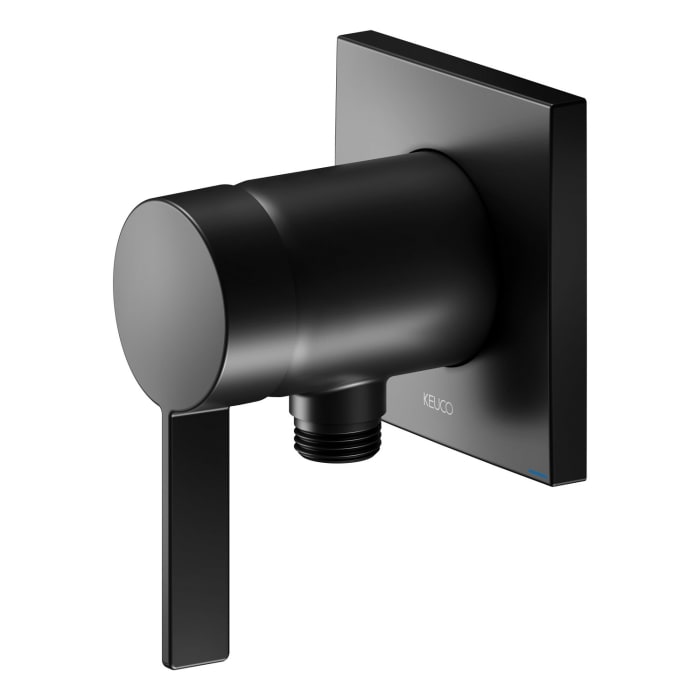 Keuco IXMO Pure Black Selection Unterputz-Einhebel-Brausemischer, mit Schlauchanschluss, eckig