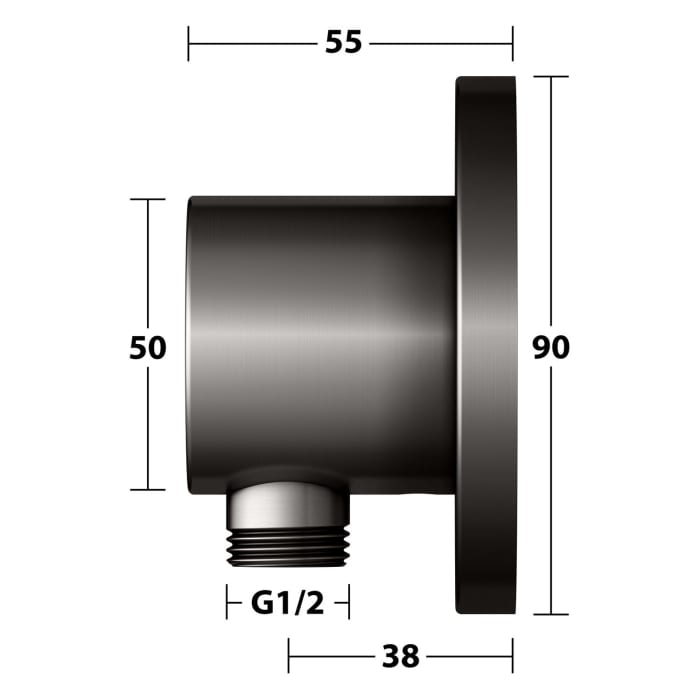 Keuco IXMO Schlauchanschluss DN 15 rund