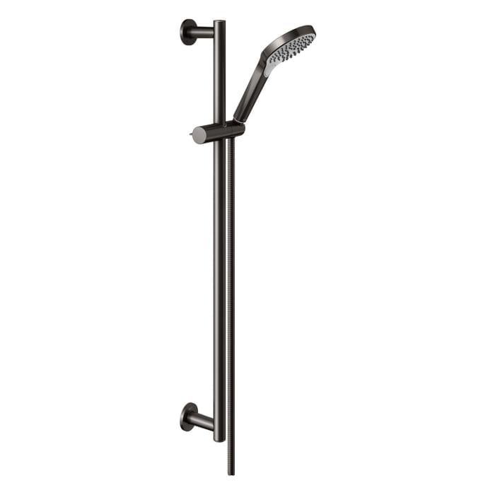 Keuco IXMO Brause-Set mit Brausestange, Brauseschieber, Schlauch und Handbrause, runde Rosetten