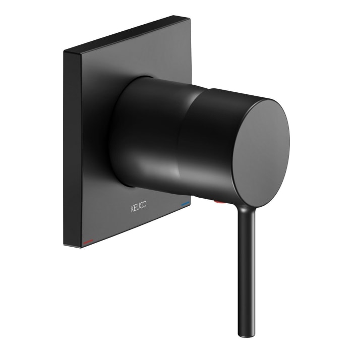 Keuco IXMO Soft Black Selection Unterputz-Einhebelmischer, eckig
