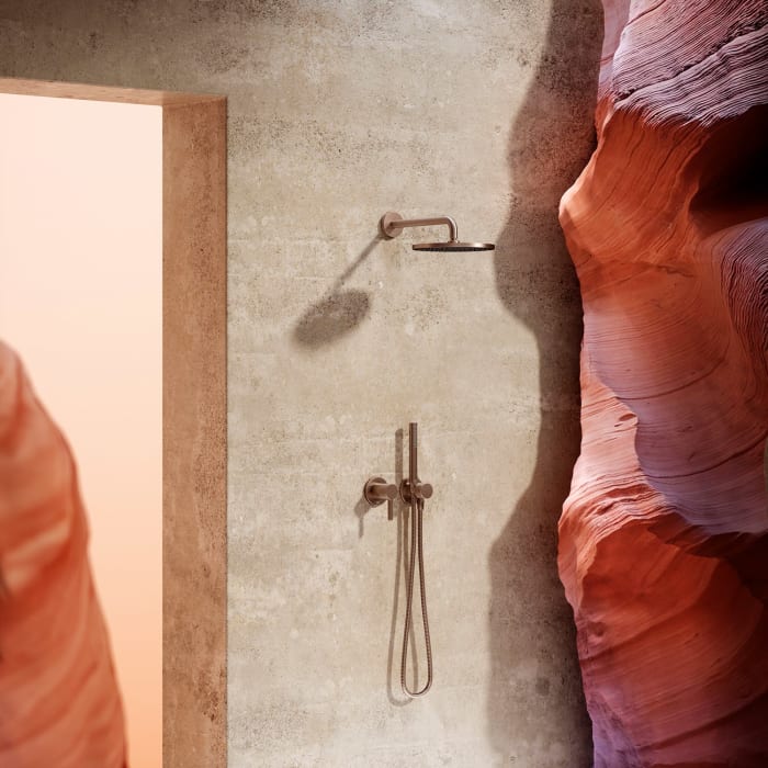 Keuco Brausearm für Wandanschluss, Ausladung 45 cm, rund