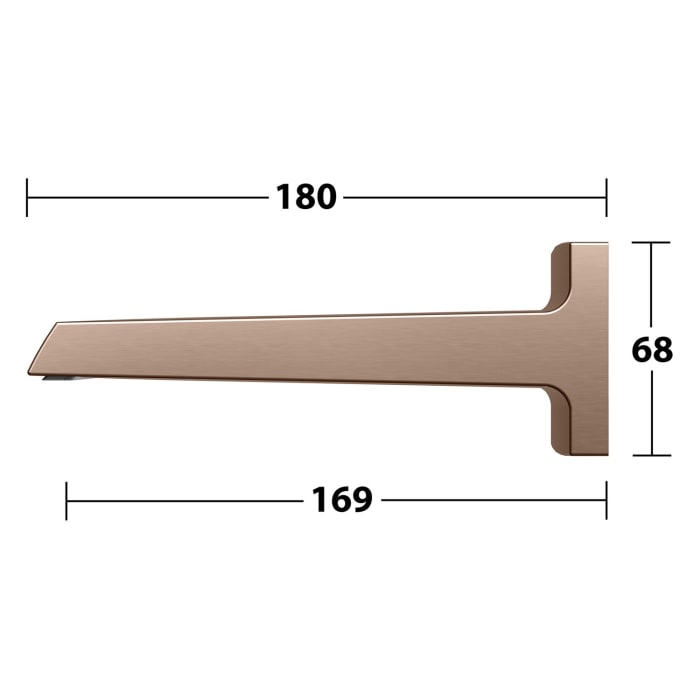 Keuco Schwallbrause mit Wandanschluss