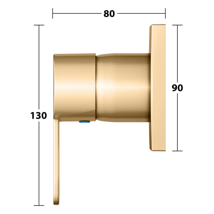 Keuco IXMO Flat Unterputz-Einhebelmischer, eckig