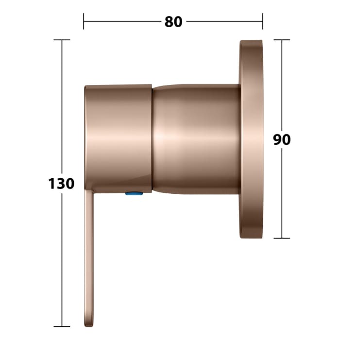 Keuco IXMO Flat Unterputz-Einhebelmischer, rund