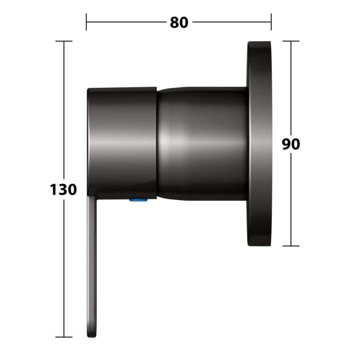 Keuco IXMO Flat Unterputz-Einhebelmischer, rund
