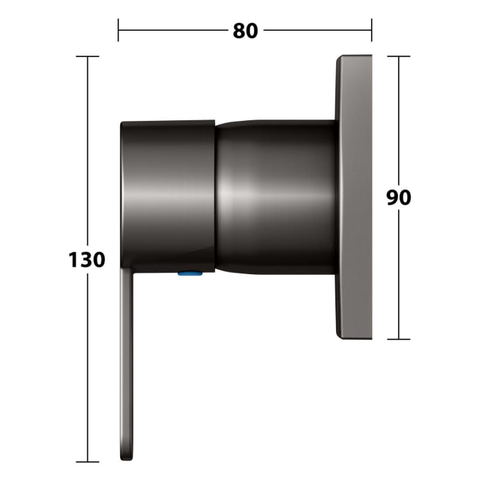 Keuco IXMO Flat Unterputz-Einhebelmischer, eckig