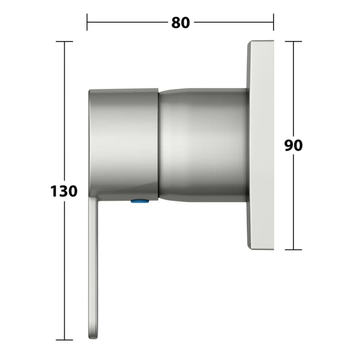 Keuco IXMO Flat Unterputz-Einhebelmischer, eckig
