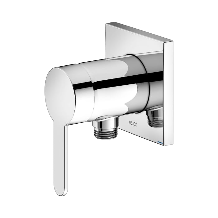 Keuco IXMO Flat Unterputz-Einhebelmischer mit Schlauchanschluss, eckig