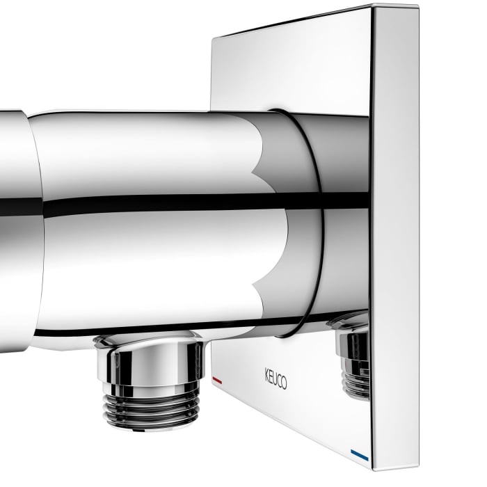 Keuco IXMO Flat Unterputz-Einhebelmischer mit Schlauchanschluss, eckig