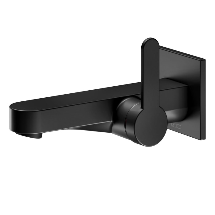 Keuco IXMO Flat Black Selection Einhebel-Waschtischmischer Unterputz, Ausladung 16,5 cm, eckig