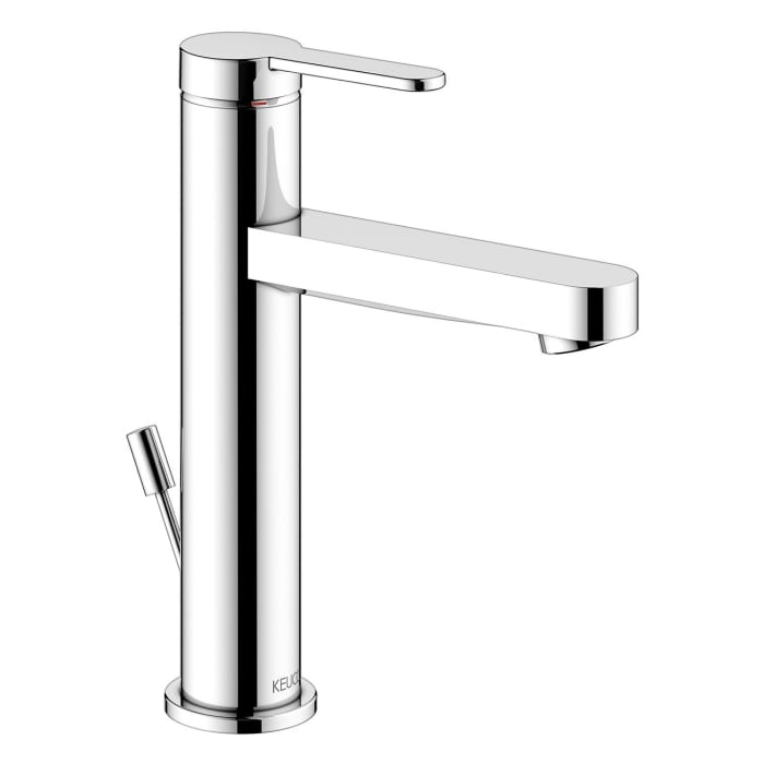 Keuco IXMO Flat Einhebel-Waschtischmischer 130, mit Zugstangen-Ablaufgarnitur
