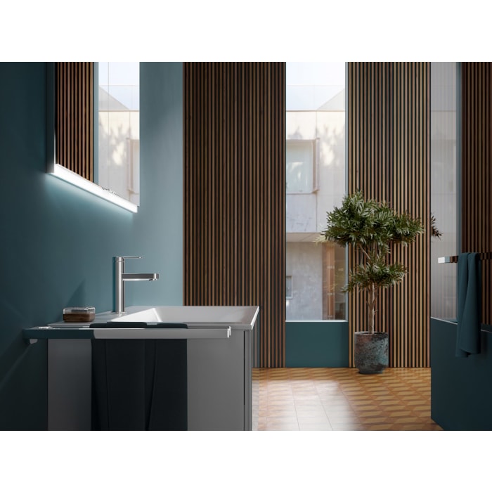 Keuco IXMO Flat Einhebel-Waschtischmischer 130, ohne Ablaufgarnitur