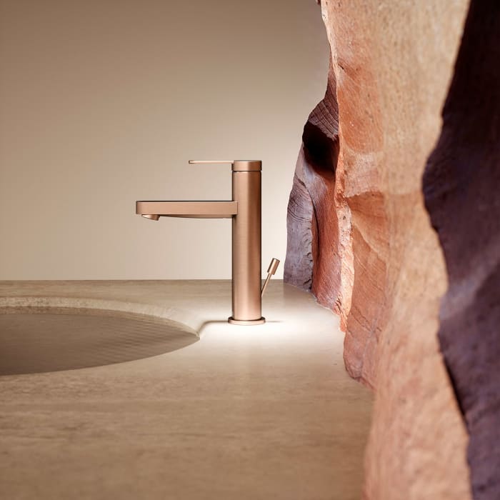 Keuco IXMO Flat Einhebel-Waschtischmischer 130, mit Zugstangen-Ablaufgarnitur