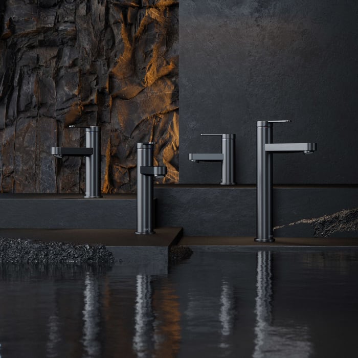 Keuco IXMO Flat Einhebel-Waschtischmischer 100, mit Zugstangen-Ablaufgarnitur