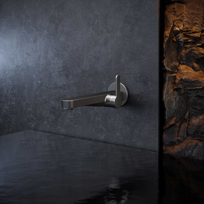 Keuco IXMO Flat Einhebel-Waschtischmischer Unterputz, Ausladung 16,5 cm, rund