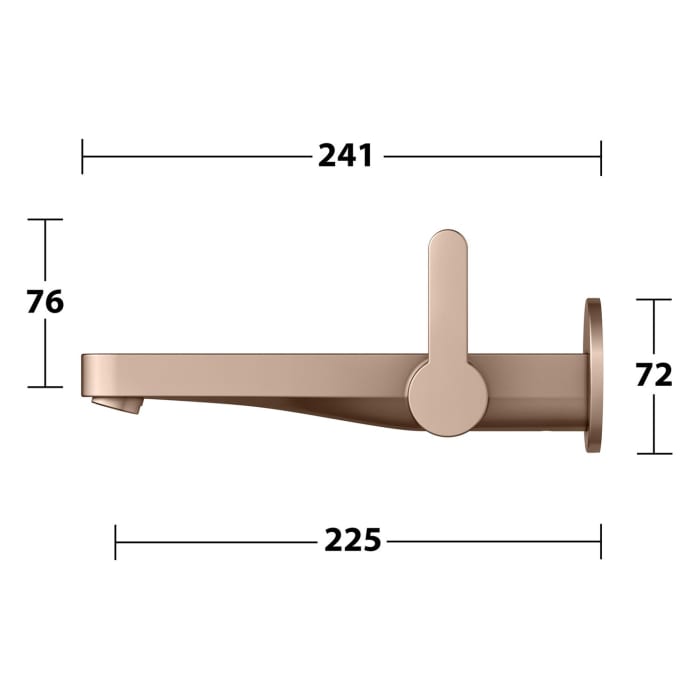 Keuco IXMO Flat Einhebel-Waschtischmischer Unterputz, Ausladung 22,5 cm, rund