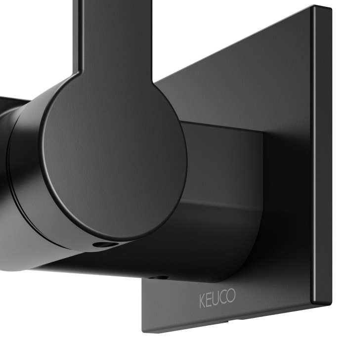 Keuco IXMO Flat Black Selection Einhebel-Waschtischmischer Unterputz, Ausladung 22,5 cm, eckig