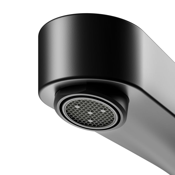 Keuco IXMO Flat Black Selection Einhebel-Waschtischmischer Unterputz, Ausladung 22,5 cm, rund