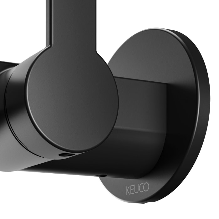 Keuco IXMO Flat Black Selection Einhebel-Waschtischmischer Unterputz, Ausladung 22,5 cm, rund