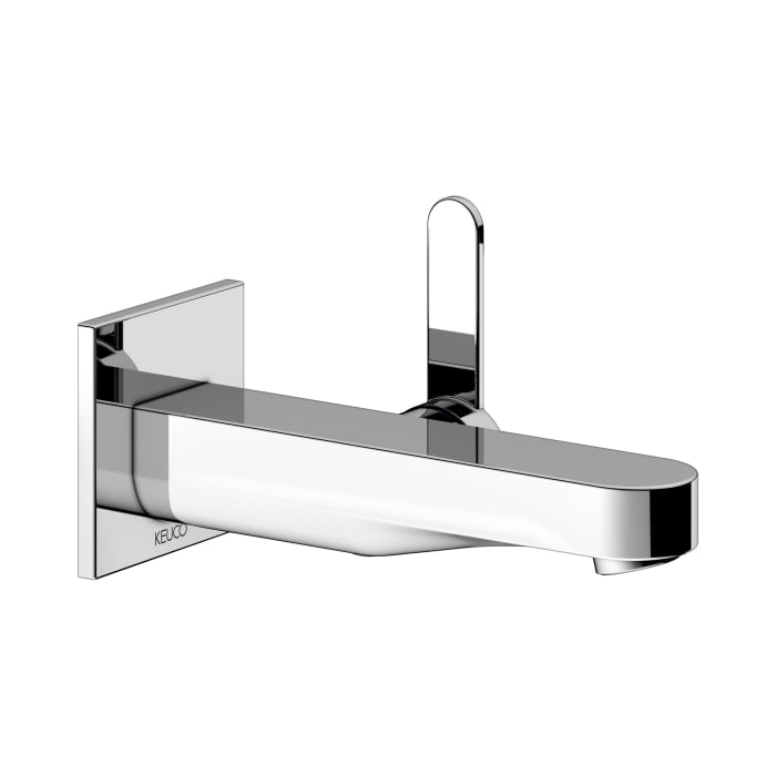 Keuco IXMO Flat Einhebel-Waschtischmischer Unterputz, Ausladung 16,5 cm, eckig