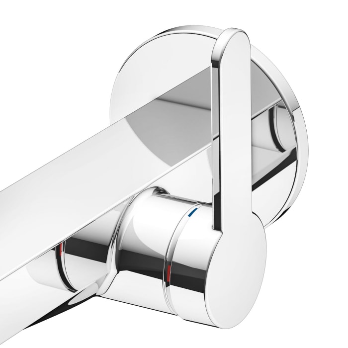 Keuco IXMO Flat Einhebel-Waschtischmischer Unterputz, Ausladung 16,5 cm, rund