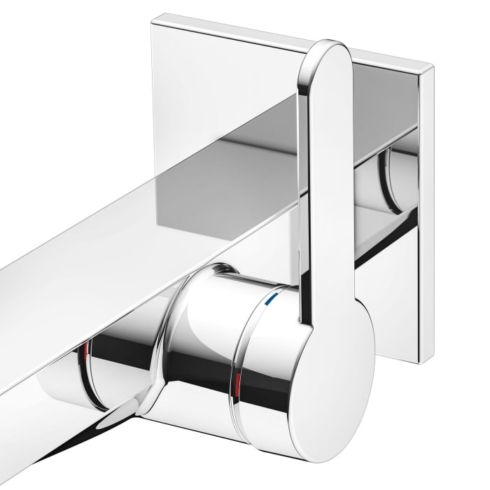 Keuco IXMO Flat Einhebel-Waschtischmischer Unterputz, Ausladung 16,5 cm, eckig