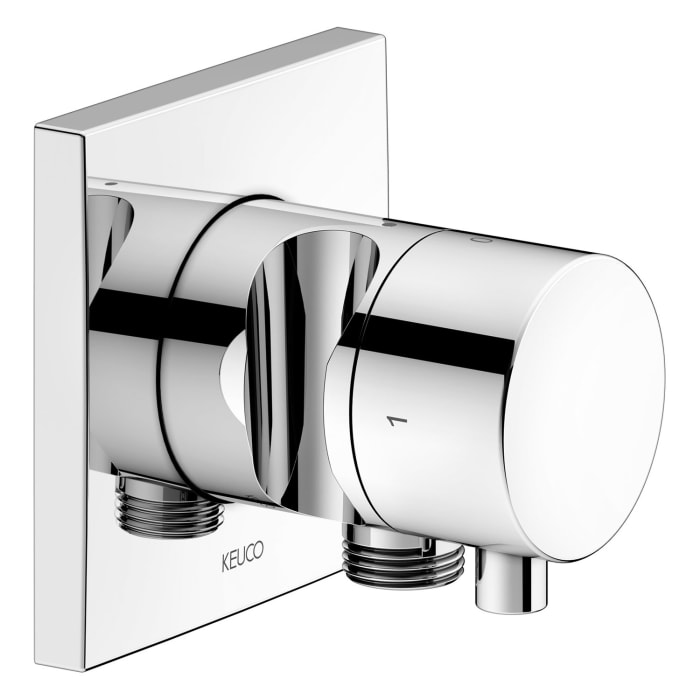 Keuco IXMO Unterputz Duschsystem mit Thermostatarmatur, Stabhandbrause und Kopfbrause, eckig