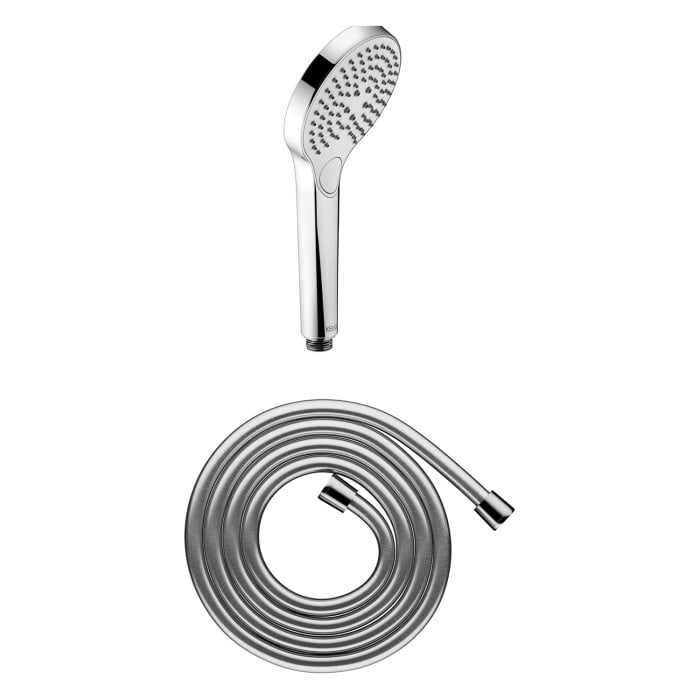 Keuco IXMO Unterputz Duschsystem mit Einhebelmischer, Handbrause, Brausestange und Kopfbrause, rund