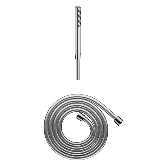Keuco IXMO Unterputz Duschsystem mit Thermostatarmatur, Stabhandbrause und Kopfbrause, rund