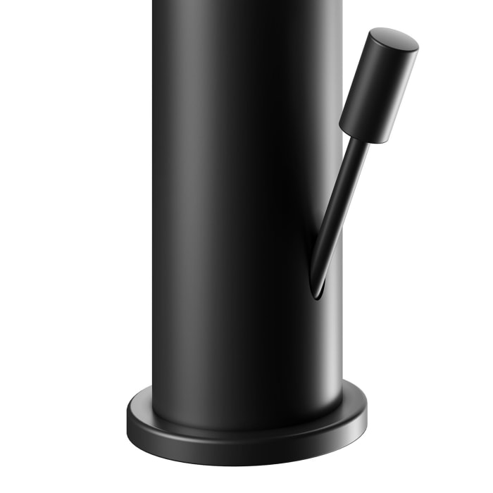 Keuco IXMO Pure Black Selection Einhebel-Waschtischmischer 130, mit Zugstangen-Ablaufgarnitur