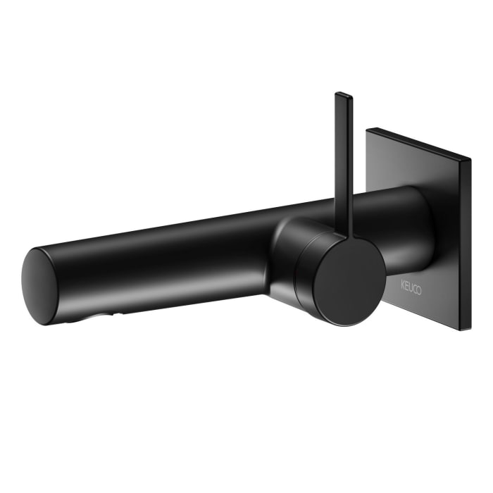 Keuco IXMO Pure Black Selection Einhebel-Waschtischmischer, Unterputz, eckig