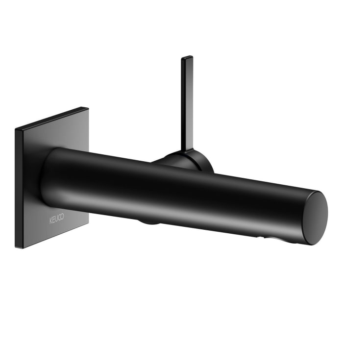 Keuco IXMO Pure Black Selection Einhebel-Waschtischmischer, Unterputz, eckig