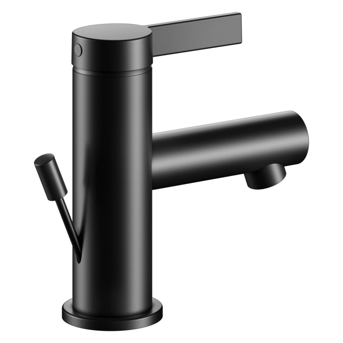 Keuco IXMO Pure Black Selection Einhebel-Waschtischmischer 60, mit Zugstangen-Ablaufgarnitur