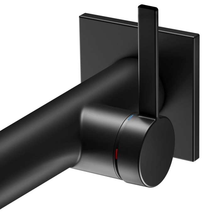 Keuco IXMO Pure Black Selection Einhebel-Waschtischmischer, Unterputz, eckig