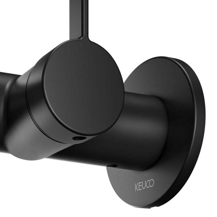 Keuco IXMO Pure Black Selection Einhebel-Waschtischmischer, Unterputz, rund
