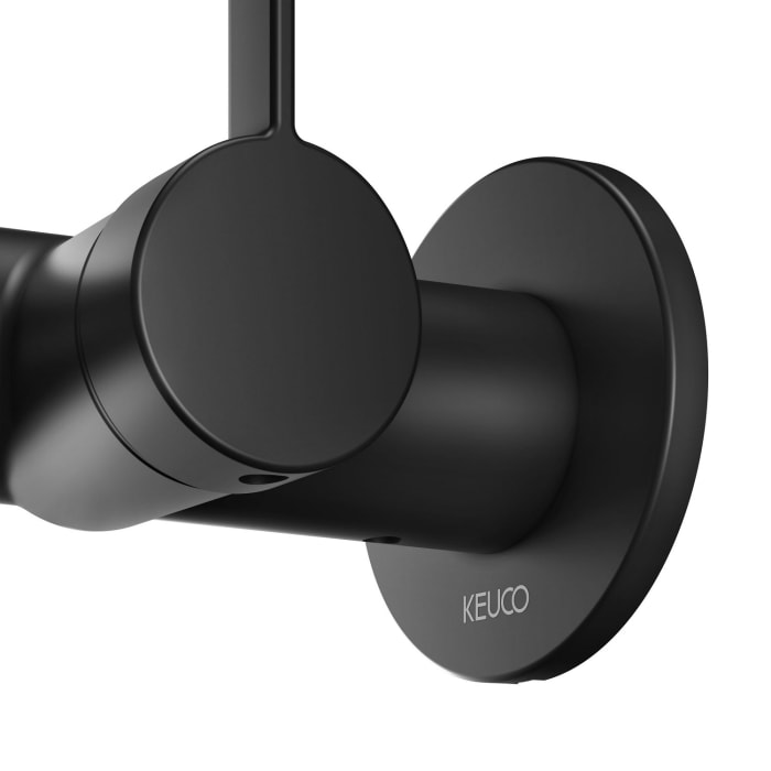 Keuco IXMO Pure Black Selection Einhebel-Waschtischmischer, Unterputz, rund