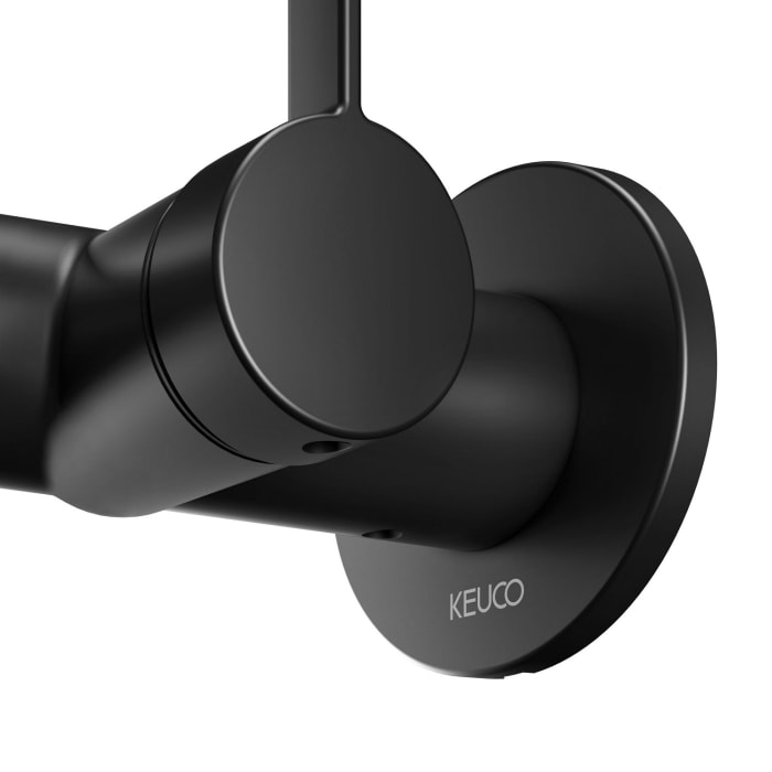 Keuco IXMO Pure Black Selection Einhebel-Waschtischmischer, Unterputz, rund
