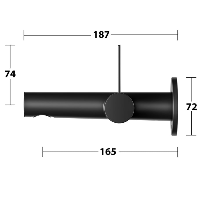 Keuco IXMO Pure Black Selection Einhebel-Waschtischmischer, Unterputz, rund