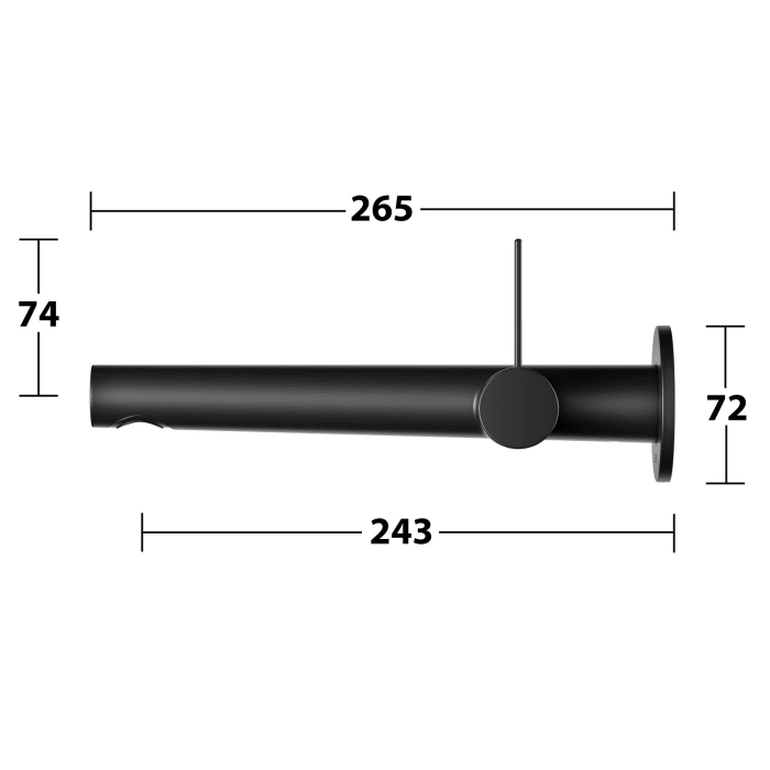 Keuco IXMO Pure Black Selection Einhebel-Waschtischmischer, Unterputz, rund