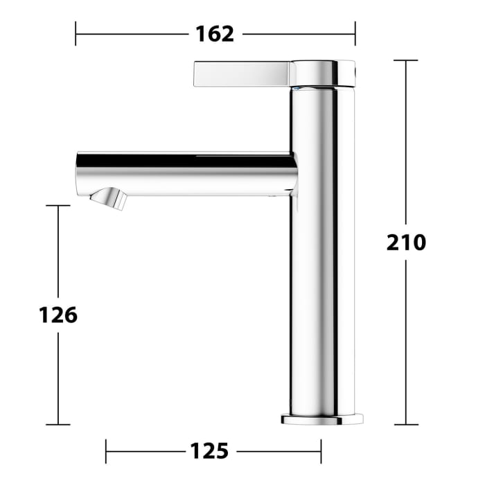 Keuco IXMO Pure Einhebel-Waschtischmischer 130, ohne Ablaufgarnitur