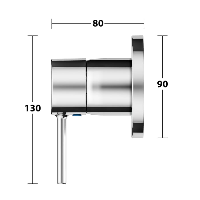 Keuco IXMO Soft Unterputz-Einhebelmischer für Wanne & Dusche, rund