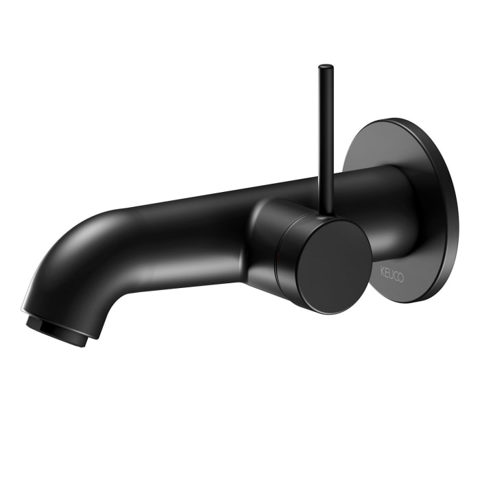 Keuco IXMO Soft Black Selection Einhebel-Waschtischmischer, Unterputz, rund