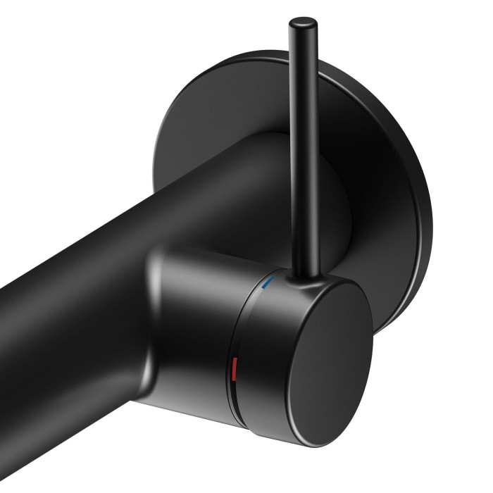 Keuco IXMO Soft Black Selection Einhebel-Waschtischmischer, Unterputz, rund