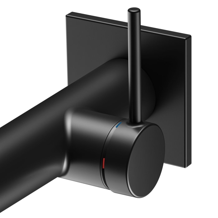 Keuco IXMO Soft Black Selection Einhebel-Waschtischmischer, Unterputz, eckig