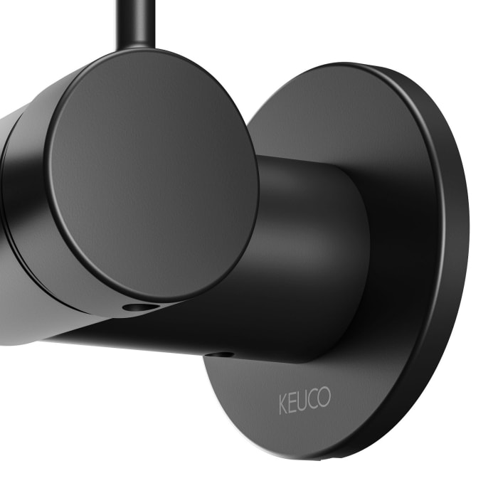 Keuco IXMO Soft Black Selection Einhebel-Waschtischmischer, Unterputz, rund