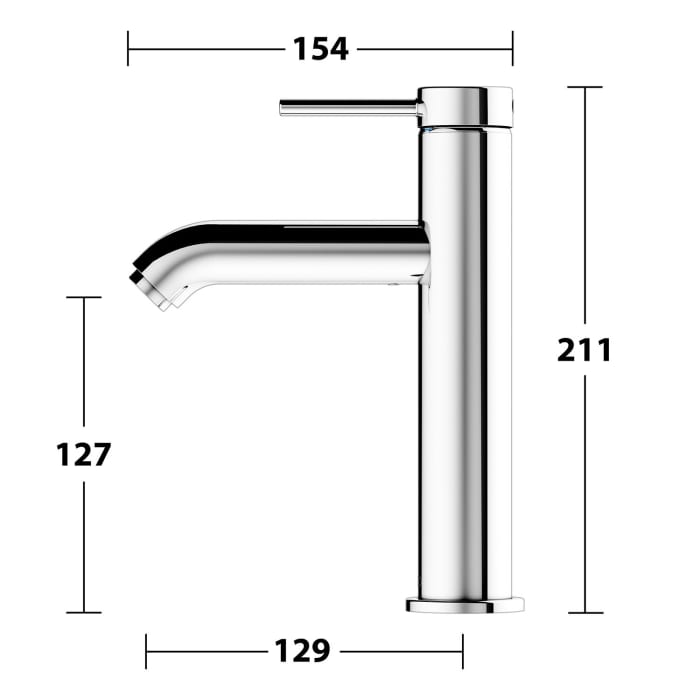 Keuco IXMO Soft Einhebel-Waschtischmischer 130, ohne Ablaufgarnitur