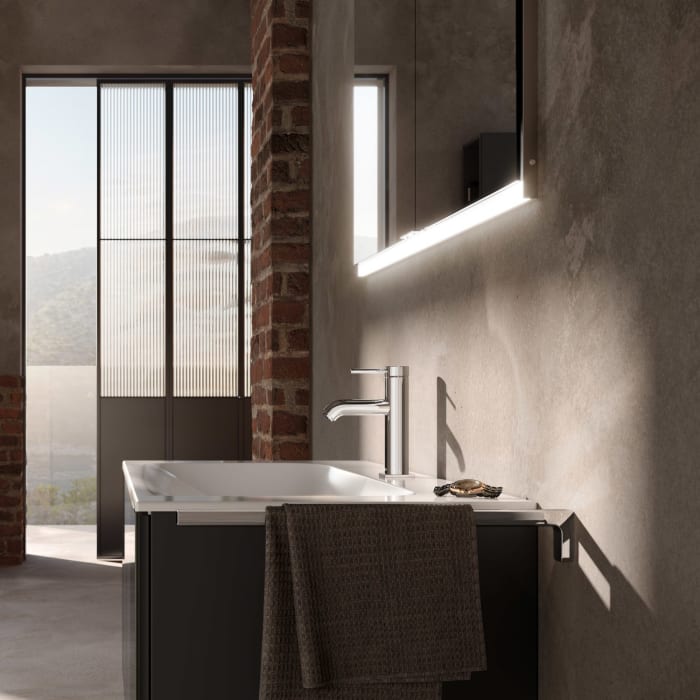 Keuco IXMO Soft Einhebel-Waschtischmischer 60, mit Zugstangen-Ablaufgarnitur