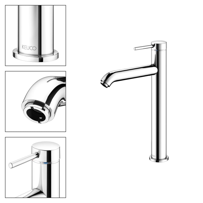 Keuco IXMO Soft Einhebel-Waschtischmischer 210, ohne Ablaufgarnitur