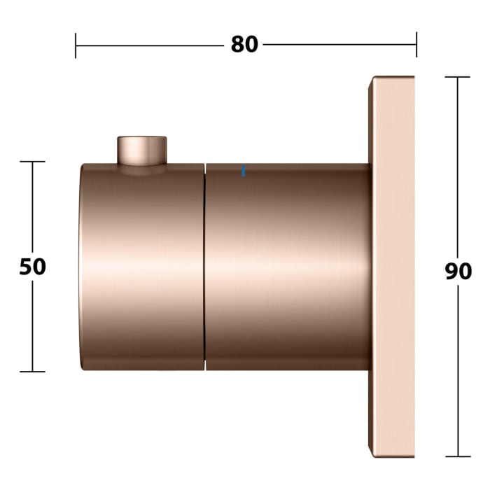 Keuco IXMO Thermostatarmatur Unterputz, eckig