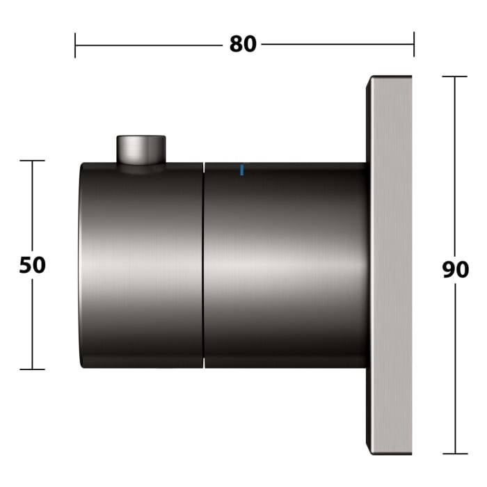 Keuco IXMO Thermostatarmatur Unterputz, eckig